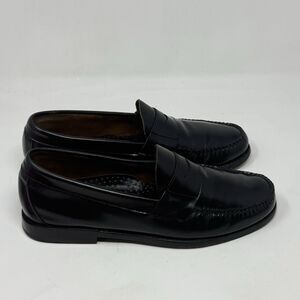 Brooks Brothers Westport Penny Loafers Shoes Mens 10 D Black Leather 5229